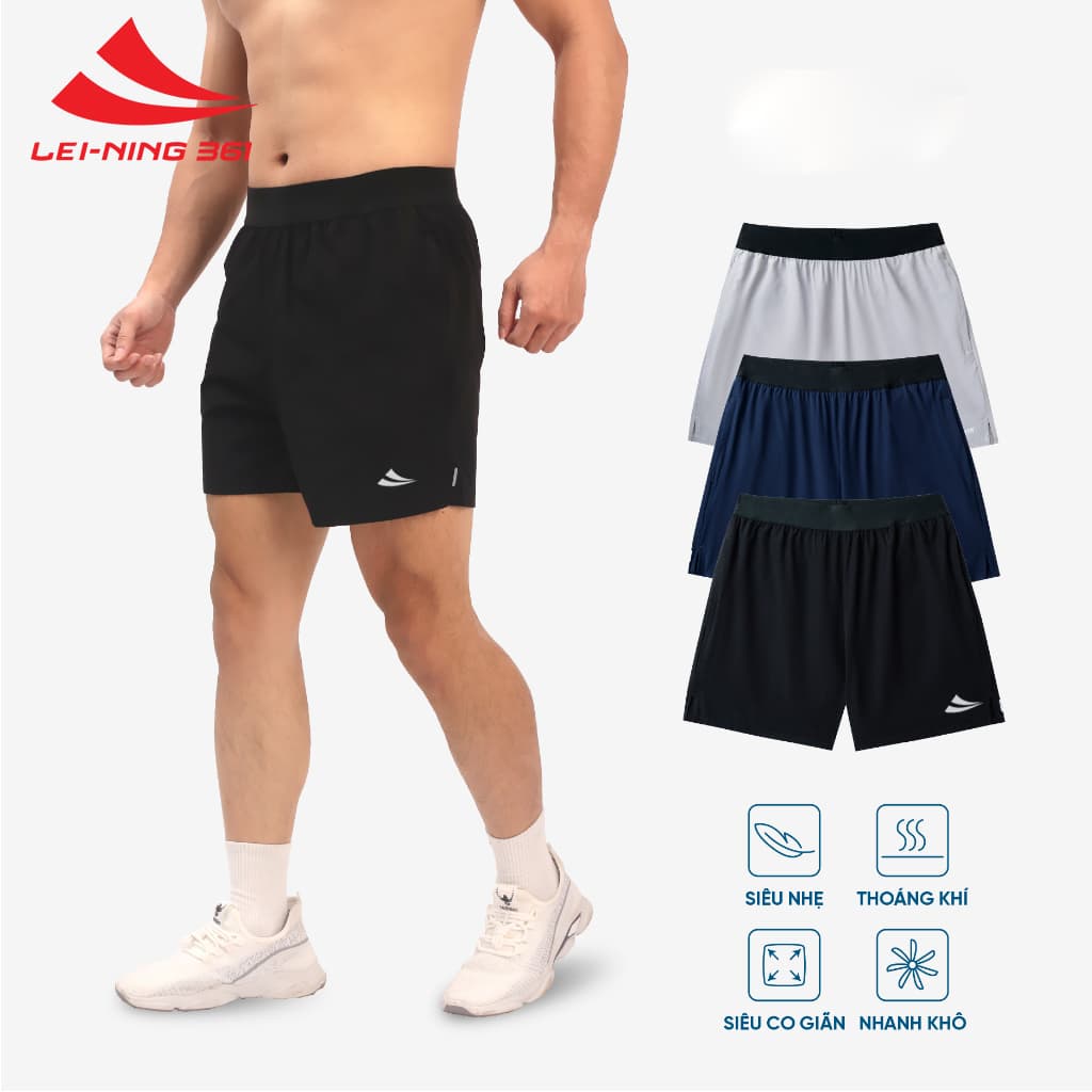Quần Short Thể Thao Lei-Ning 361 Training LightMax- 5INCHCAP.361-1