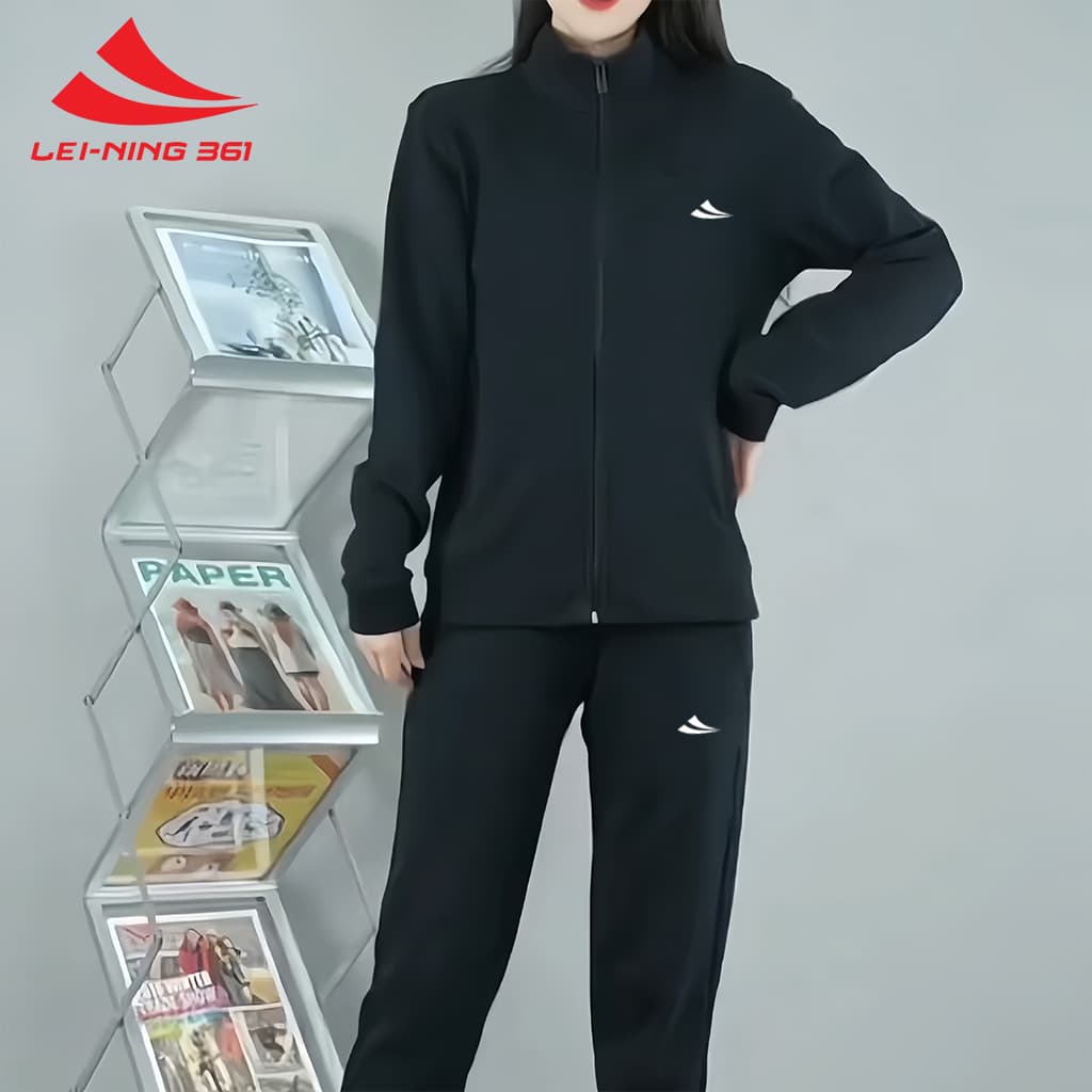 Quần Nỉ Dài Thể Thao Lei-Ning 361 Cao Cấp, Ống Bo -  QUANNI.361-5