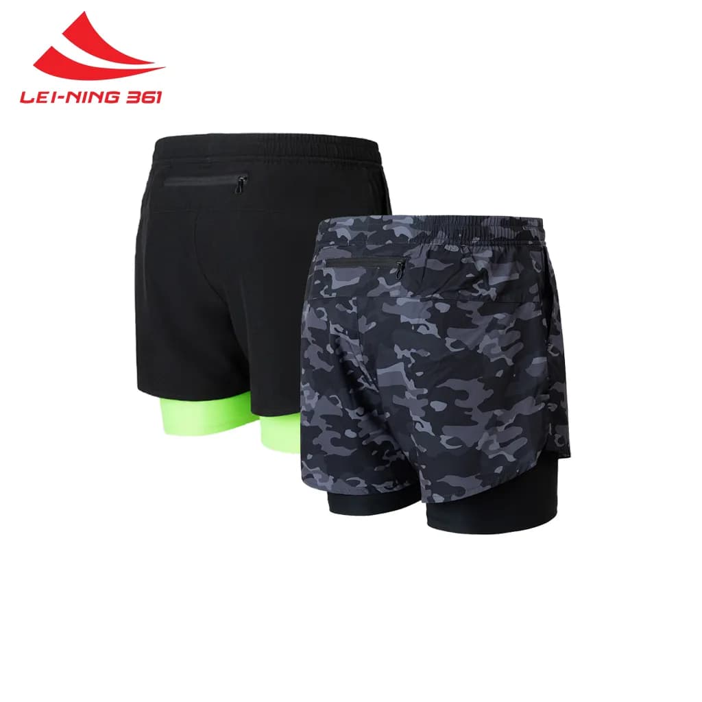 Quần Shorts Thể Thao Lei-Ning 361 2 Lớp Co Giãn-QUAN2LOP.361-16
