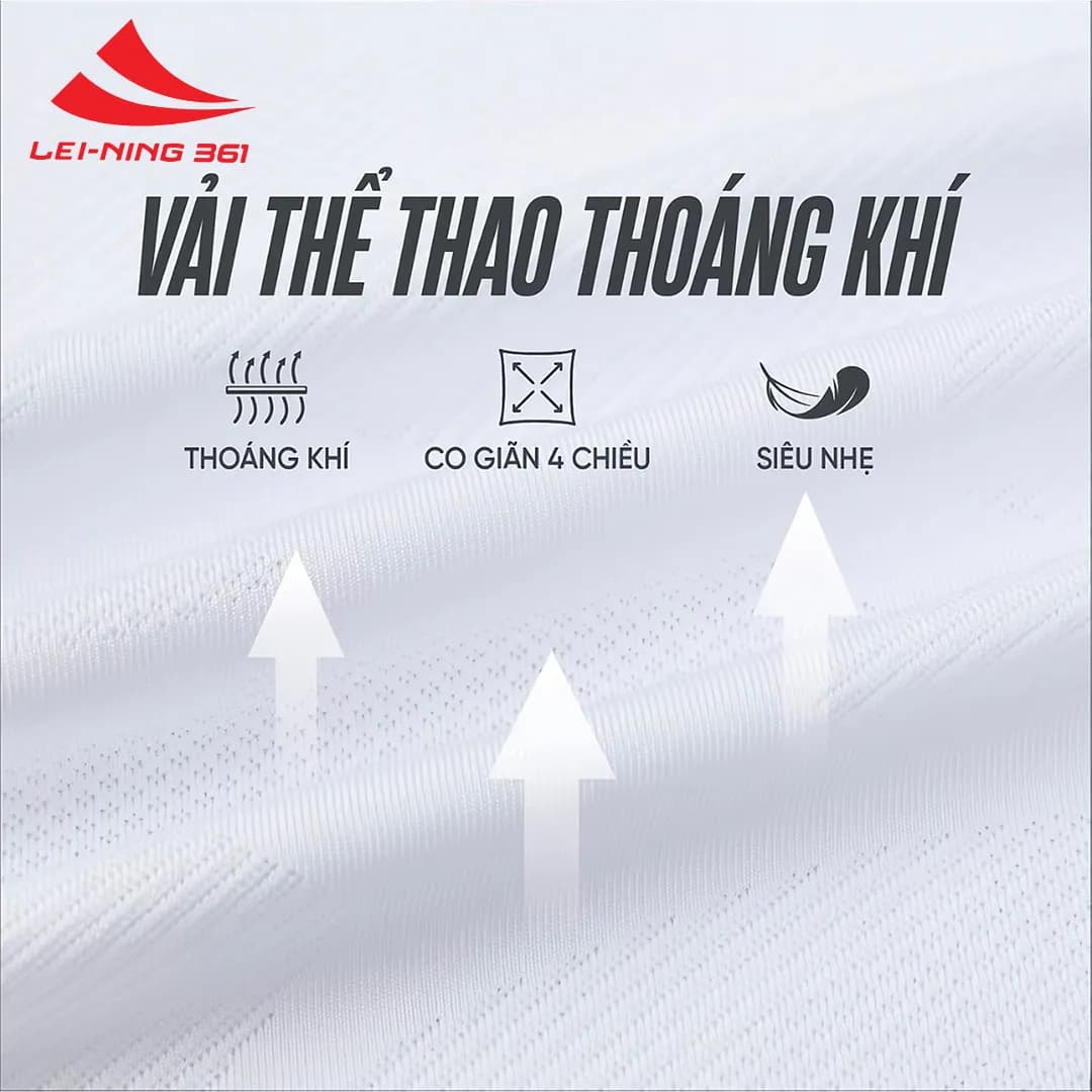 Áo Thun Thể Thao Nam Lei-Ning 361 Vải Mềm Mịn, Thoáng Khí-AOTHUN02.361-8