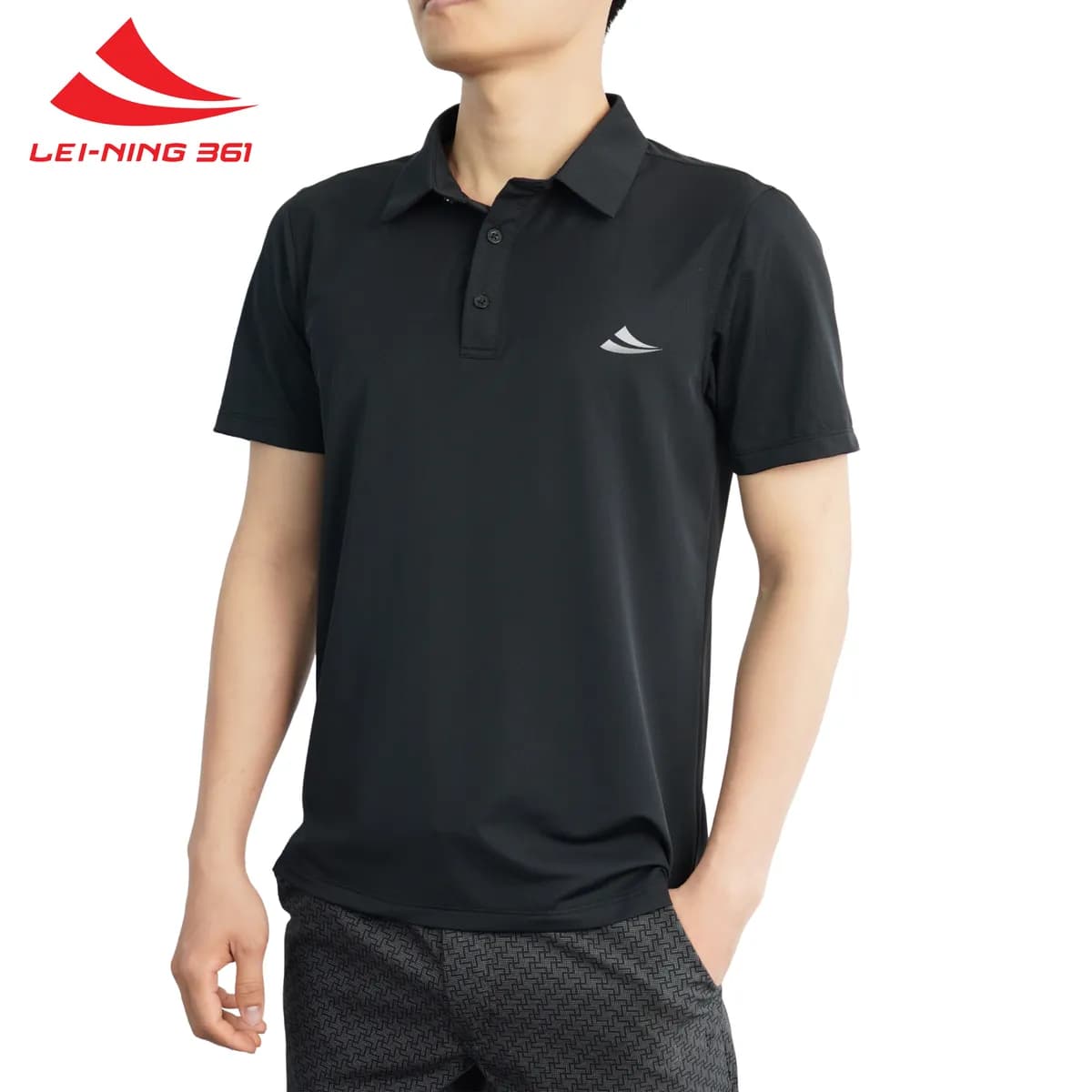 Polo Thể Thao Nam Lei-Ning 361 Thấm Hút, Thoáng Mát-POLO05.361-2