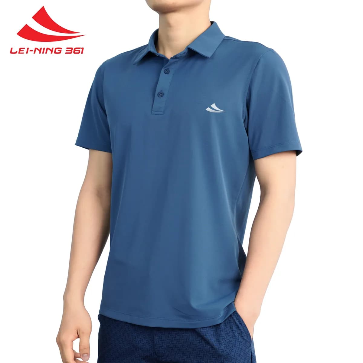 Polo Thể Thao Nam Lei-Ning 361 Thấm Hút, Thoáng Mát-POLO05.361-1